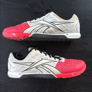Reebok CrossFit Red and White Sneakers